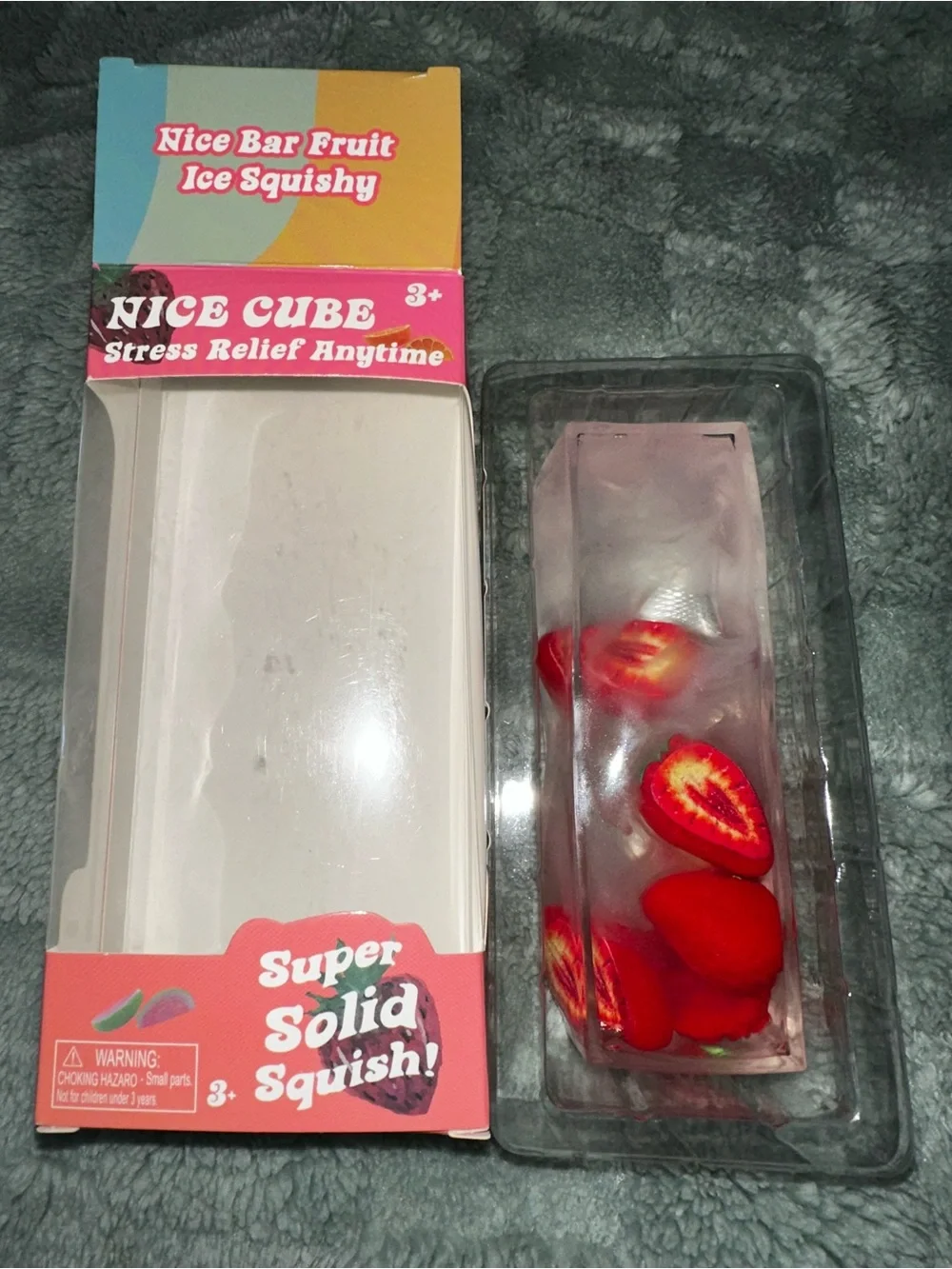 Coconut oil Squishy Fruit Ice Bar - Red